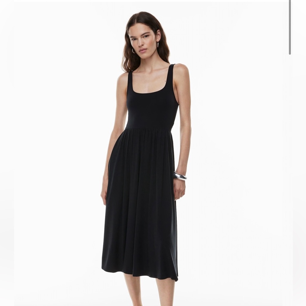 Aritzia Wilfred Market Midi Dress - Black